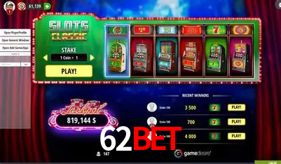 A Popularidade dos Caça-Níqueis no 62Bet
